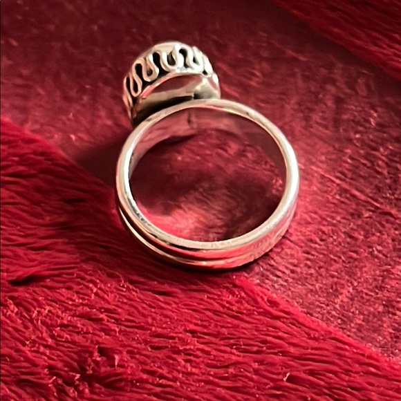 Smokey Quartz sterling ring Bali 6.5 - Picture 4 of 4